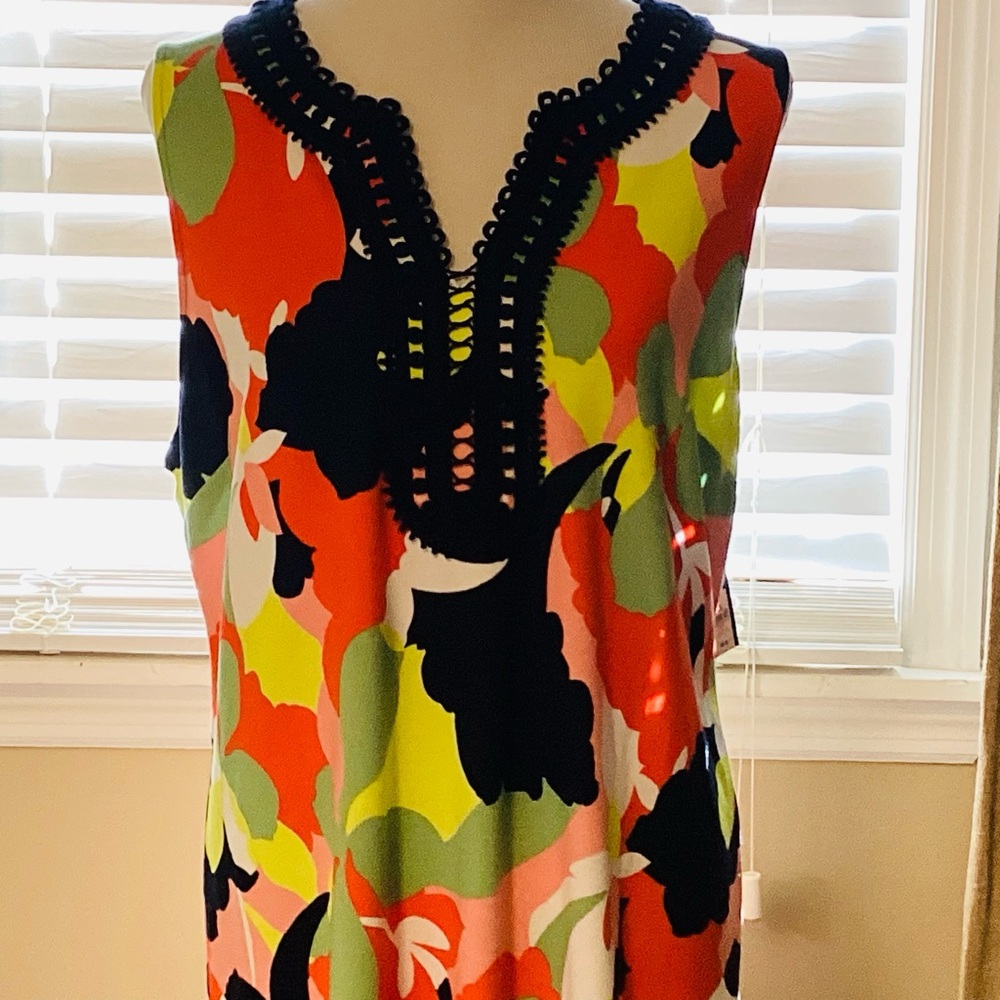 NWT Crown & Ivy XL Shift Sleeveless Dress